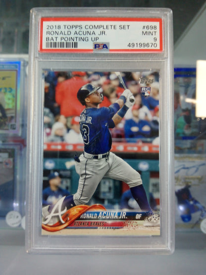 2018 Topps * Ronald Acuna Jr * RC #698 * PSA 9