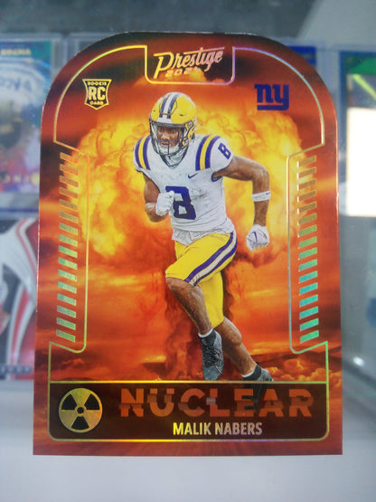 2024 Panini Prestige * Malik Nabers * Nuclear RC SP Case Hit #N-MNS