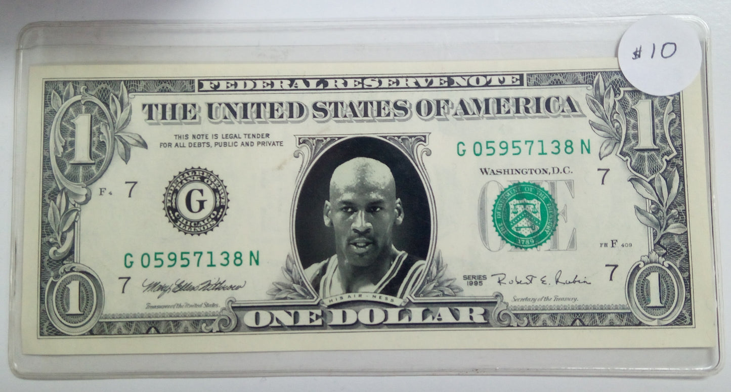 Michael Jordan * Collector Edition One Dollar Bill