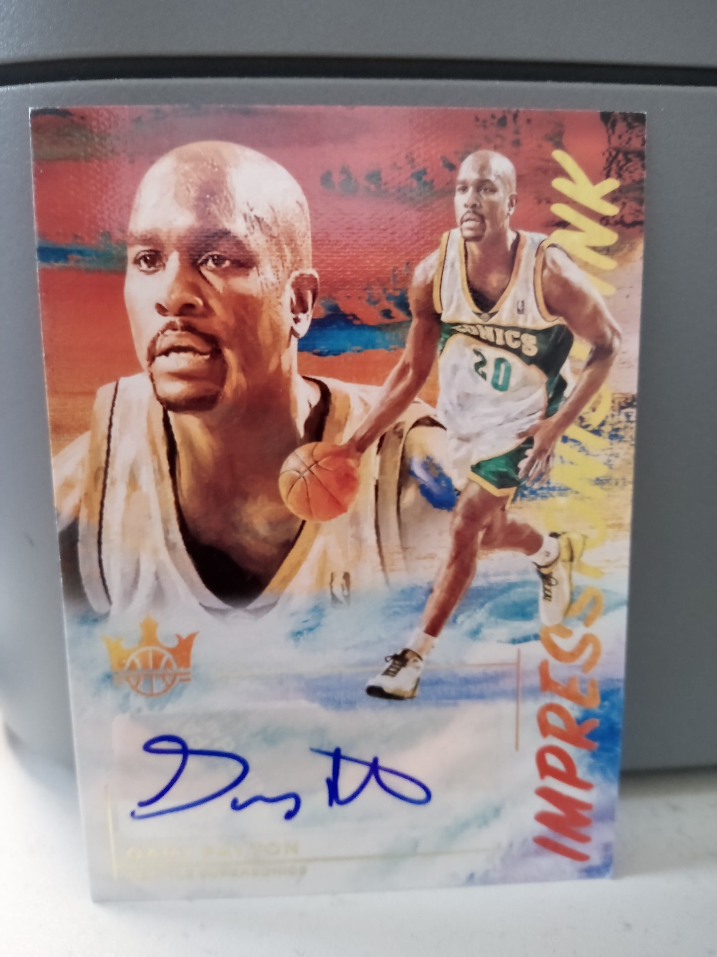 2021-22 Court Kings * Gary Payton * #75/75 Impressions Ink #II-GPT