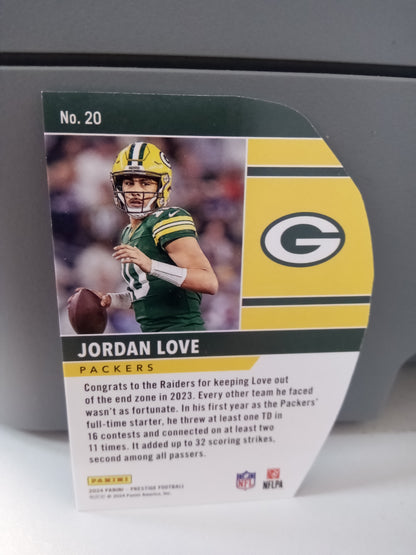 2024 Panini Prestige * Jordan Love * Human Highlight Film Die Cut #20 SP