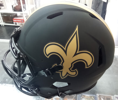 Rashid Shaheed Signed New Orleans Saints Full Size Helmet * Eclipse Authentic