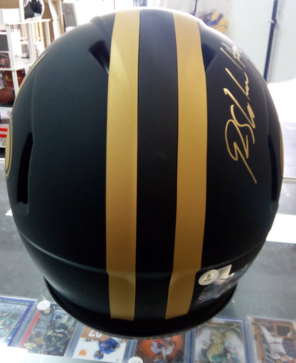 Rashid Shaheed Signed New Orleans Saints Full Size Helmet * Eclipse Authentic