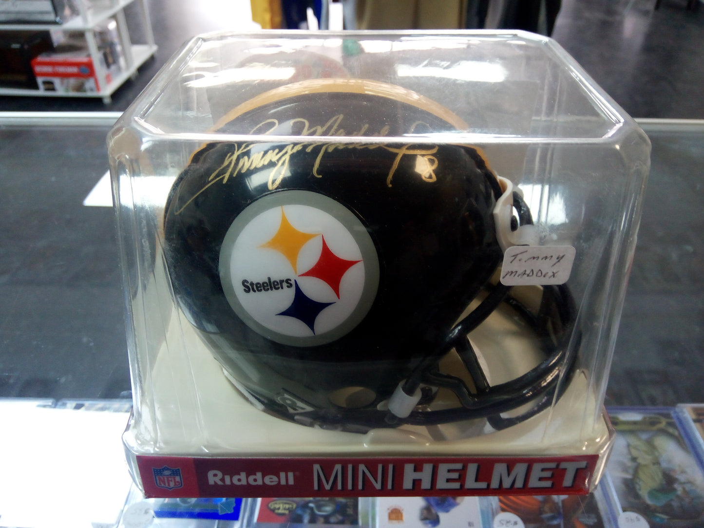 Tommy Maddox Signed Pittsburgh Steelers Mini Helmet * SCC