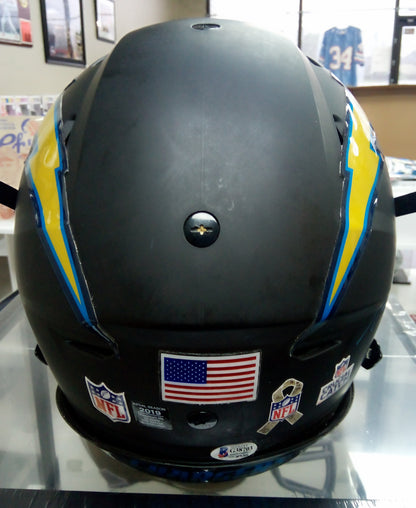 Ladainian Tomlinson / Melvin Gordon Signed Chargers Full-Size Authentic Helmet * Beckett