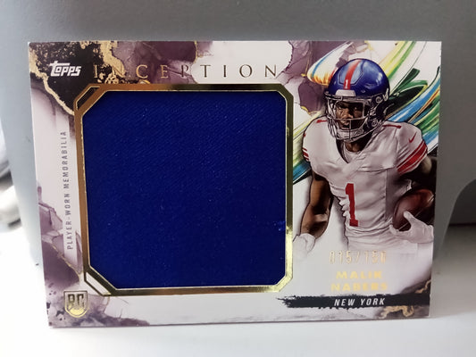 2024 Topps Inception * Malik Nabers * #015/150 Rookie Jumbo Relic #RJR-MN
