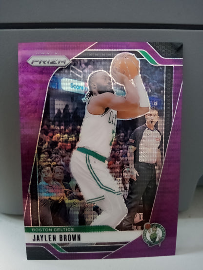 2024-25 Panini Prizm * Jaylen Brown * #31/35 Purple Pulsar Prizm #139