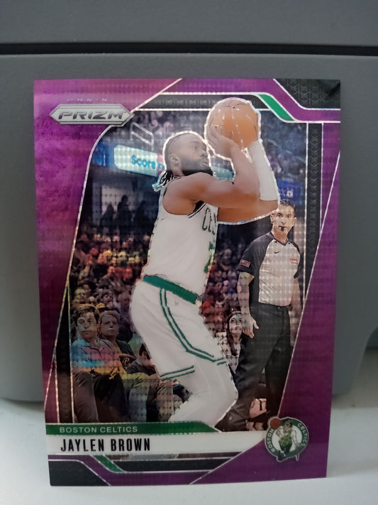2024-25 Panini Prizm * Jaylen Brown * #31/35 Purple Pulsar Prizm #139