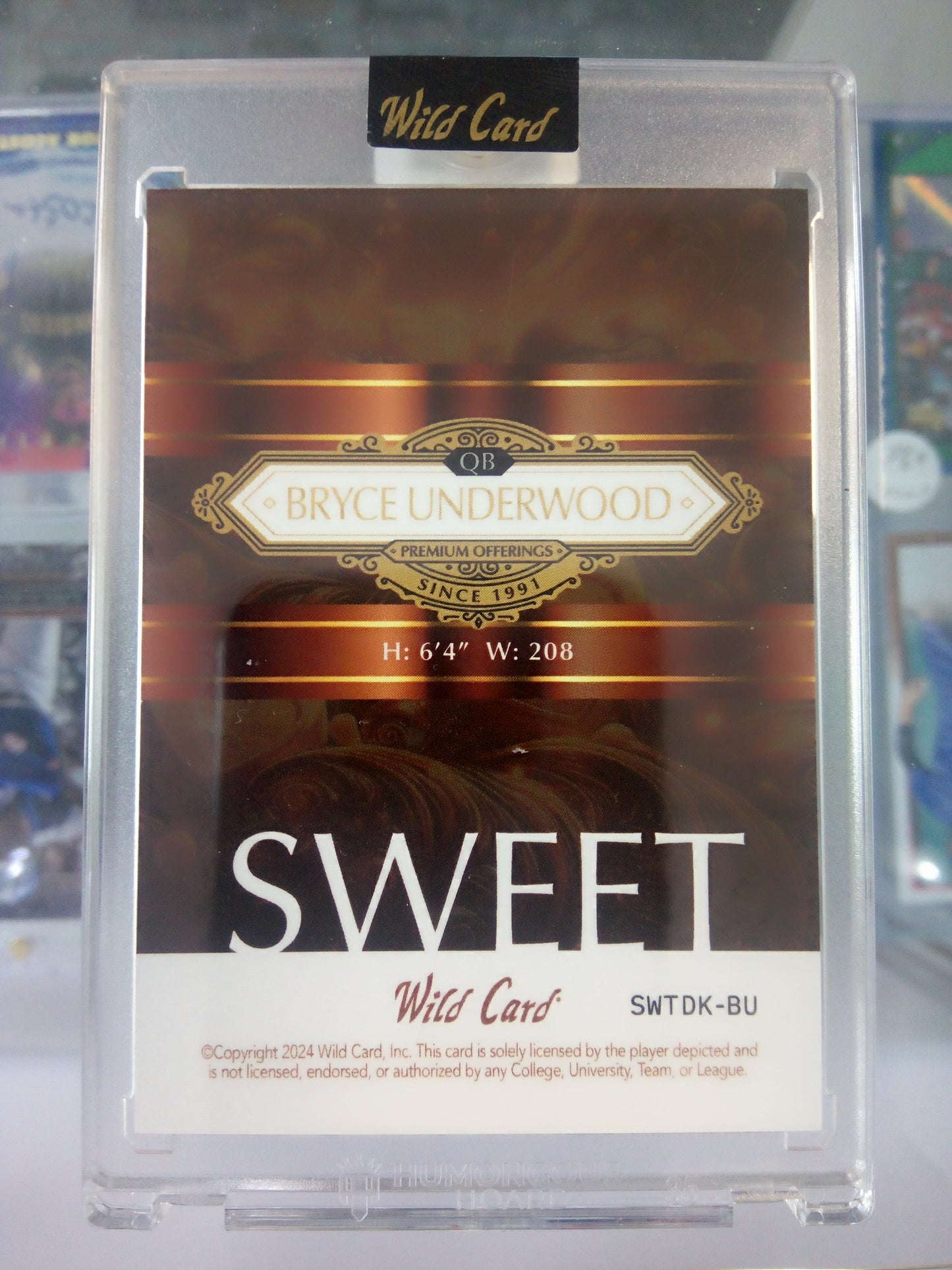 2025 Wild Card * Bryce Underwood * #1/1 Premium Offerings #SWTDK-BU
