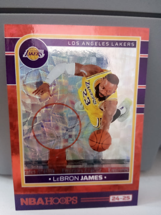 2024-25 Panini Hoops * LeBron James * #25/49 Red Scope #18