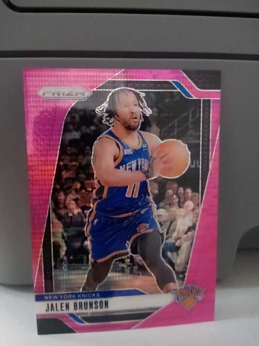 2024-25 Panini Prizm * Jalen Brunson * #36/42 Pink Pulsar Prizm #217
