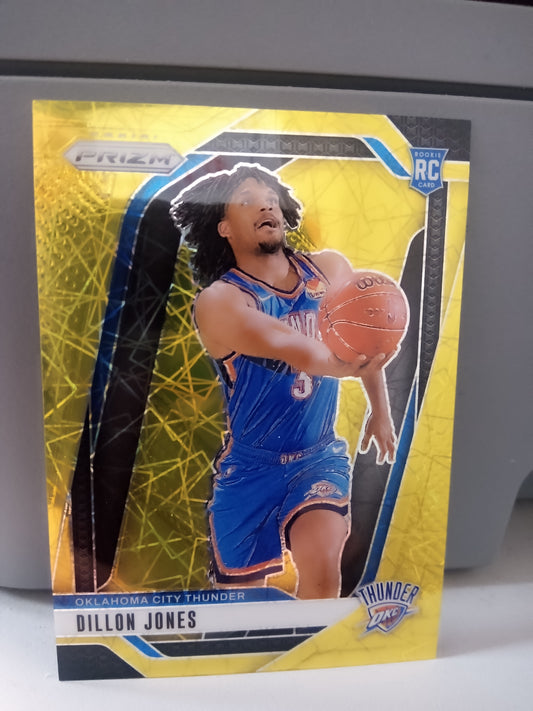 2024-25 Panini Prizm * Dillon Jones * #03/10 Gold Lazer Prizm RC #240