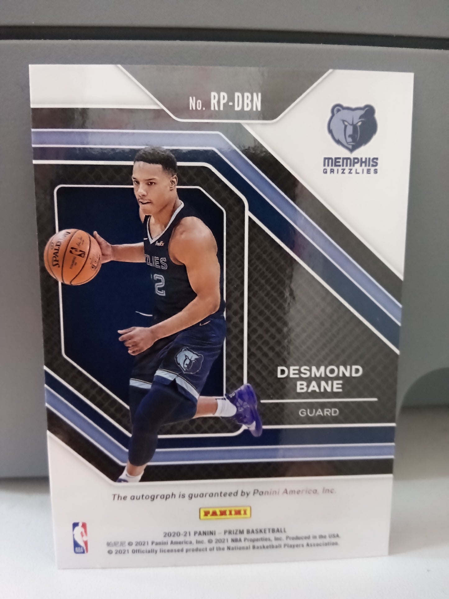 2020-21 Panini Prizm * Desmond Bane * Penmanship RC Auto #RP-DBN