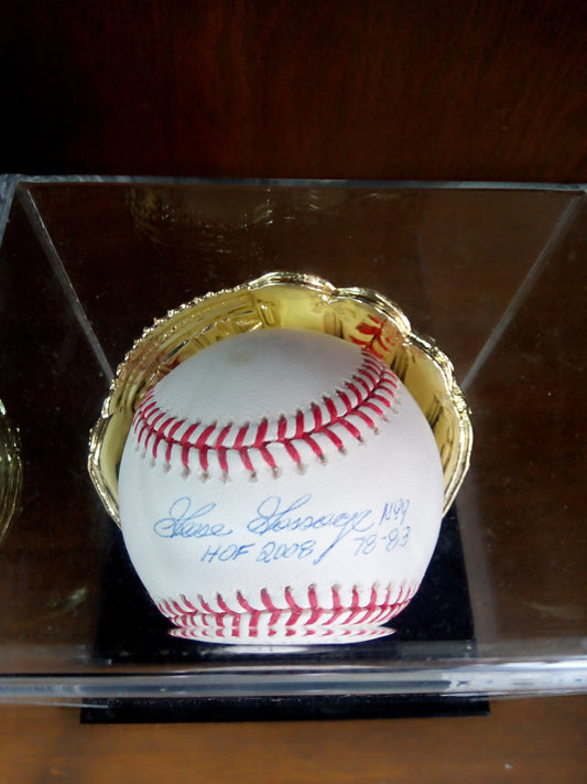 Goose Gossage Signed Baseball In Yankees Display * #93/2008 HOF
