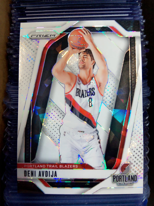2024-25 Panini Prizm * Deni Avdija * #34/35 White Ice Prizm #13