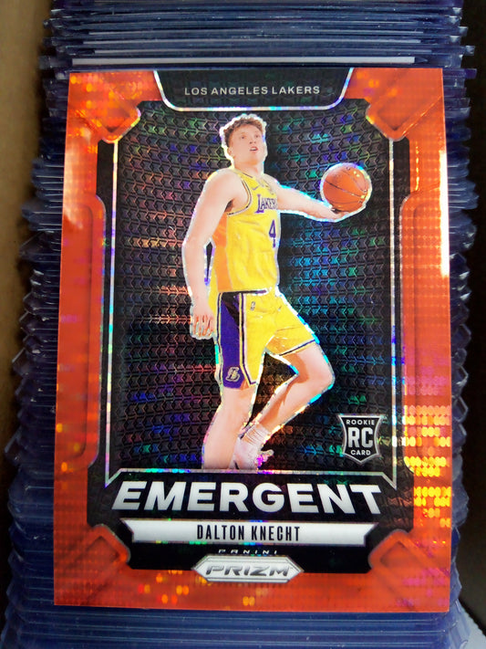2024-25 Panini Prizm * Dalton Knecht * #01/75 Red Pulsar Emergent RC #10