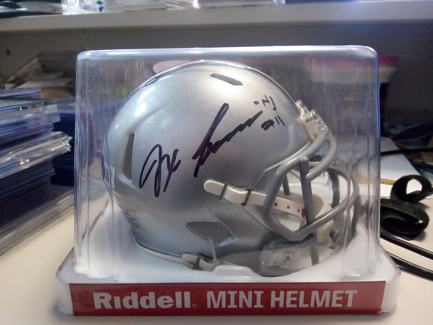 Jaxon Smith-Njigba Signed Ohio State Mini Football Helmet * Beckett