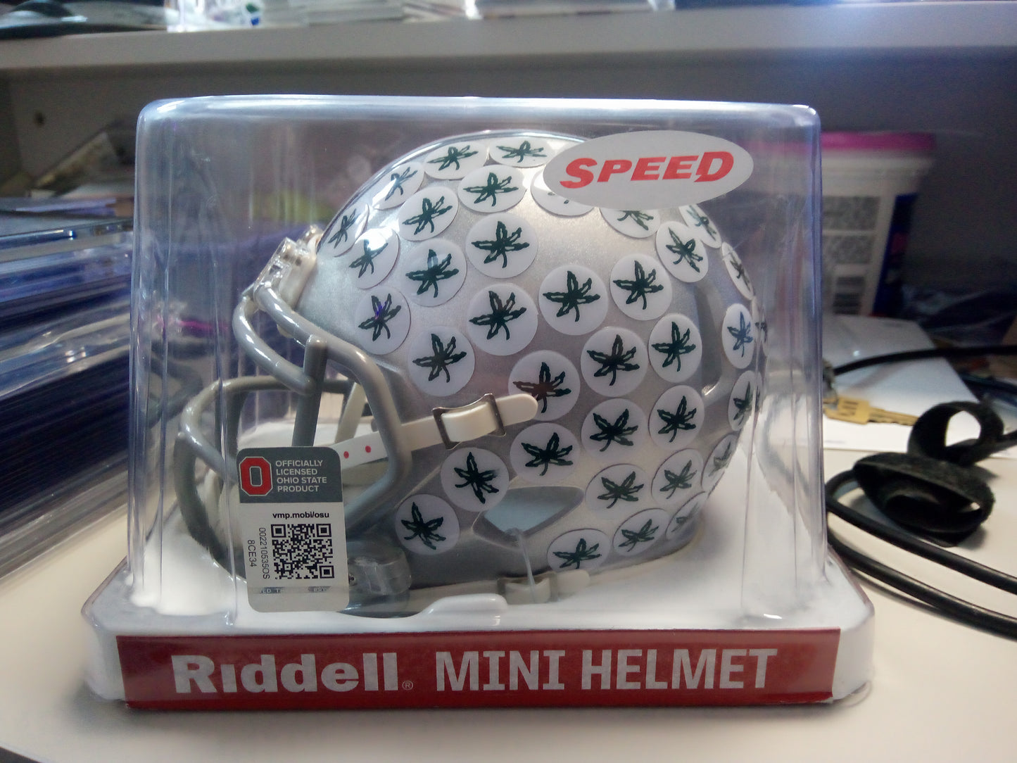 Jaxon Smith-Njigba Signed Ohio State Mini Football Helmet * Beckett