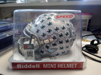 Jaxon Smith-Njigba Signed Ohio State Mini Football Helmet * Beckett