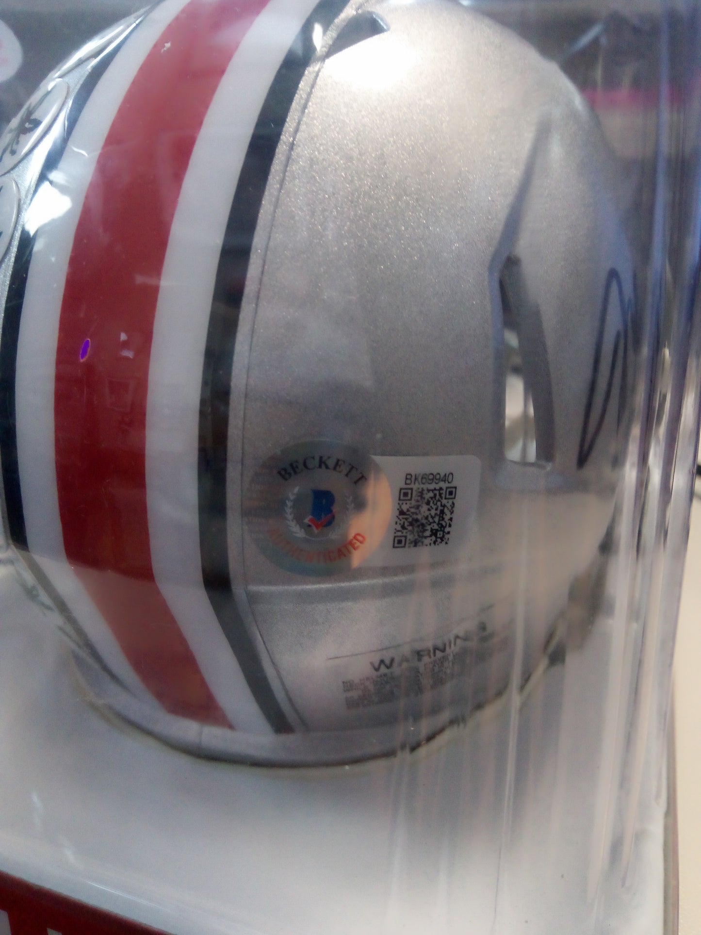 Jaxon Smith-Njigba Signed Ohio State Mini Football Helmet * Beckett