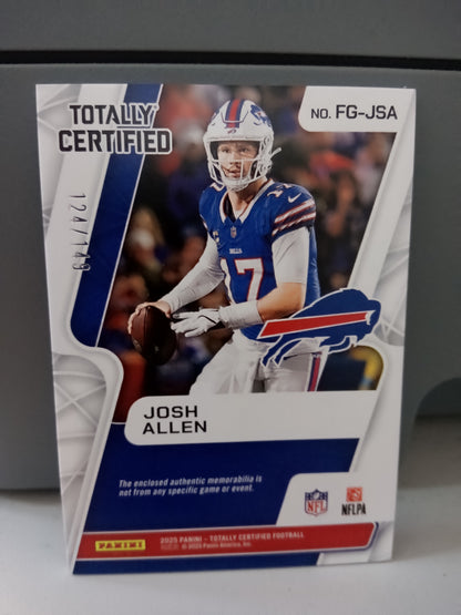 2024 Panini Totally Certified * Josh Allen * #124/149 Fabric of the Game #FG-JSA