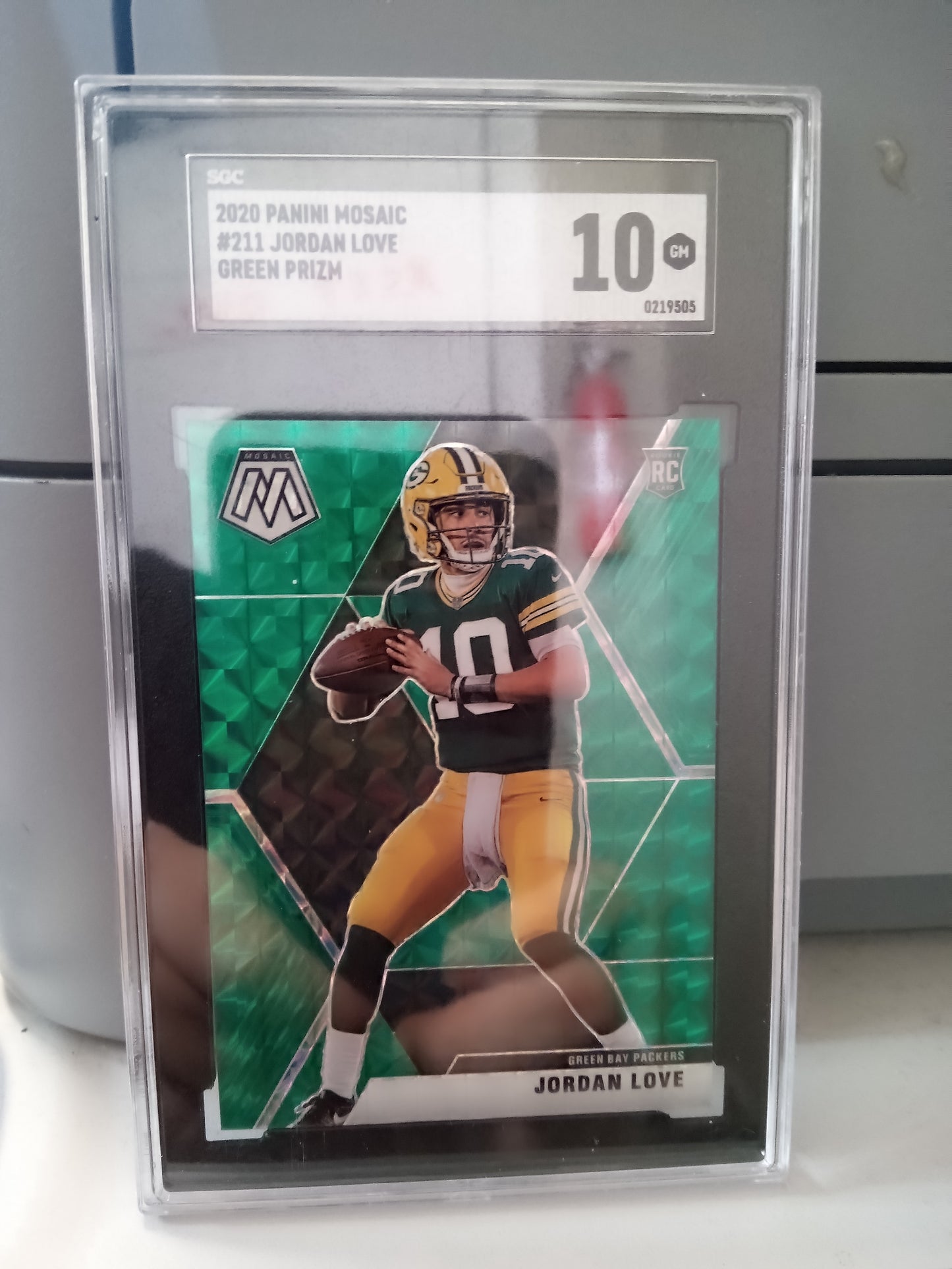 2020 Panini Mosaic * Jordan Love * Green Mosaic Prizm RC #211 * SGC