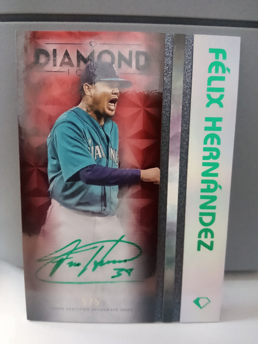2023 Topps Diamond Icons * Felix Hernandez * #5/5 Polychromatink Auto #WPA-FH