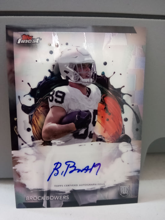 2024 Topps Finest * Brock Bowers * RC Auto #RFA-BB