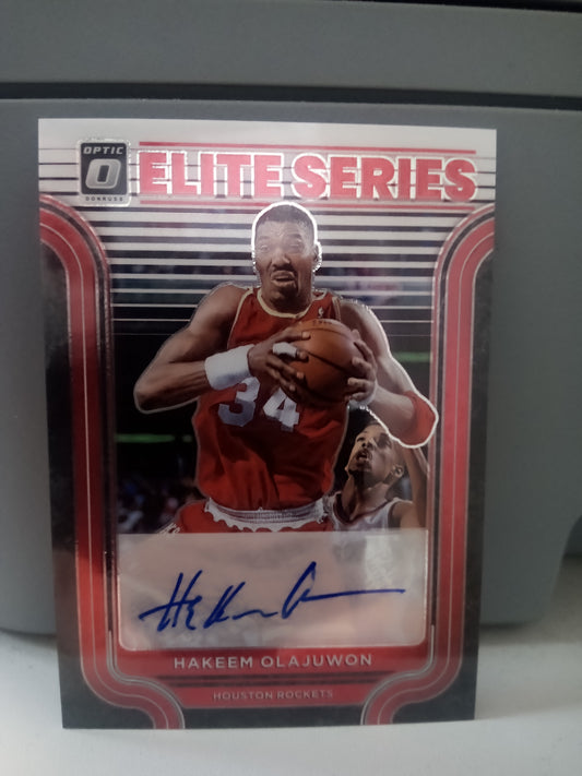 2022-23 Donruss Optic * Hakeem Olajuwon * #55/99 Elite Series Auto #ESS-HKO