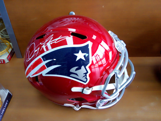 Doug Flutie Signed New England Patriots Full Size Helmet * Beckett
