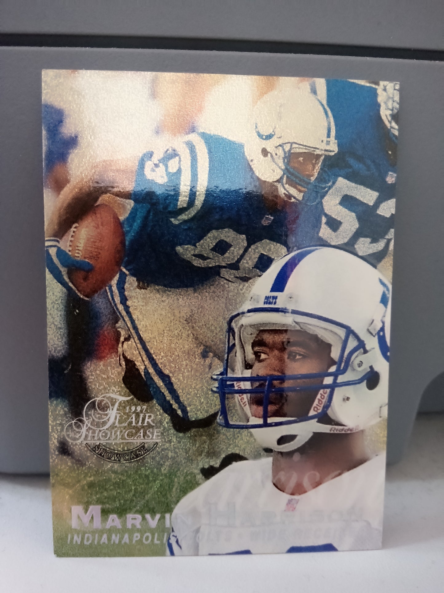 1997 Fleer Flair * Marvin Harrison * Showcase Row 0 Seat #15