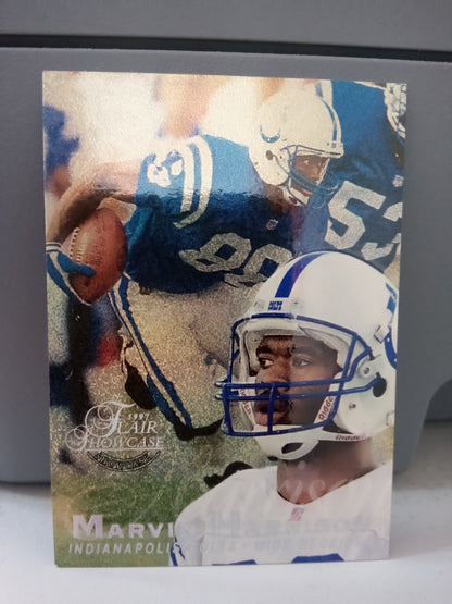 1997 Fleer Flair * Marvin Harrison * Showcase Row 0 Seat #15