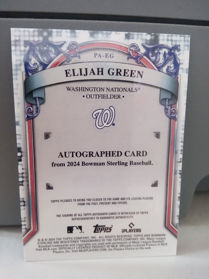 2024 Bowman Sterling * Elijah Green * #03/50 Gold Auto #PA-EG