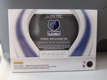 2022-23 Panini Immaculate * Vince Williams Jr * #01/50 RPA #PPA-VWJ