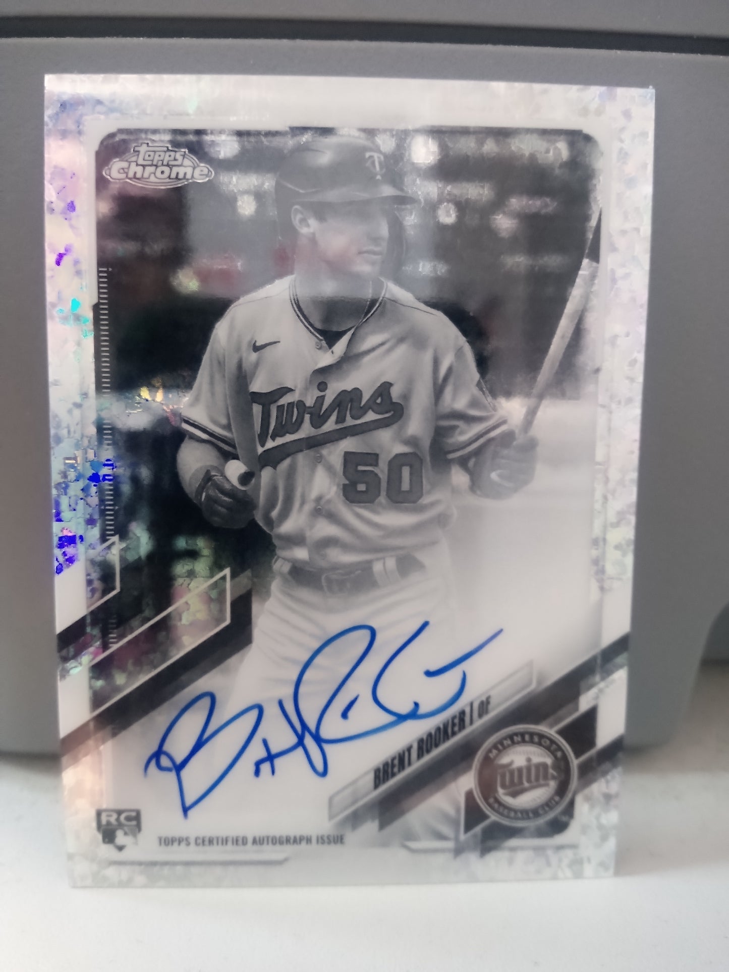 2021 Topps Chrome * Brent Rooker * RC Auto Mini Diamond SP #RA-BR