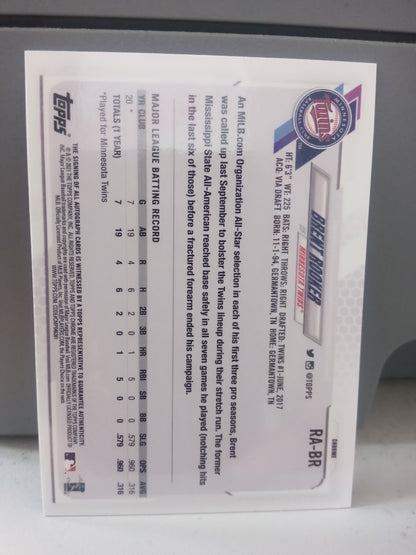 2021 Topps Chrome * Brent Rooker * RC Auto Mini Diamond SP #RA-BR