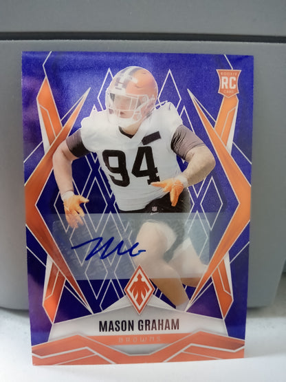 2025 Panini Phoenix * Mason Graham * #36/49 Auto RC Blue #162