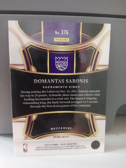 2023-24 Panini Select * Domantas Sabonis * Mezzanine Tiger Stripe #376