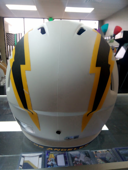 Justin Herbert Signed Full Size Los Angeles Charges Helmet * Beckett