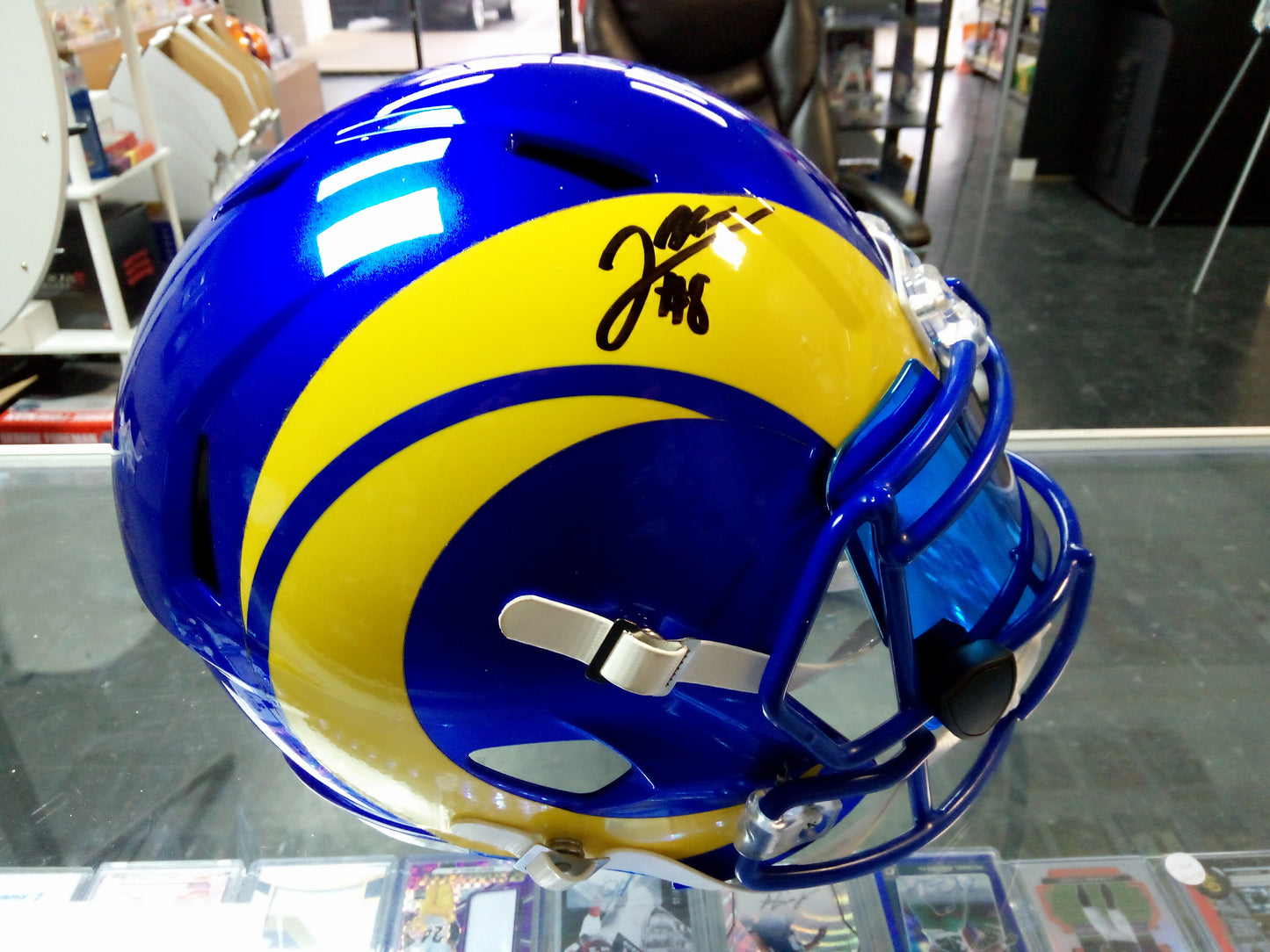Jared Verse Signed Full Size Los Angeles Rams Helmet * Beckett
