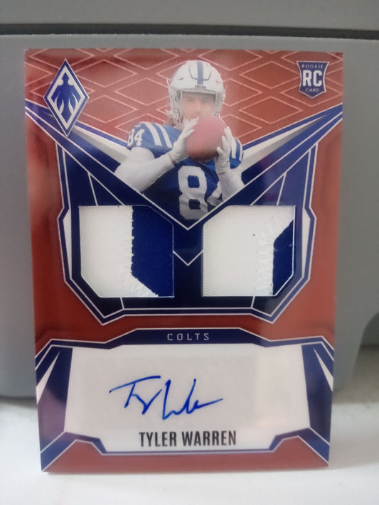 2025 Panini Phoenix * Tyler Warren * #15/99 Dual RPA #DRP-TWN