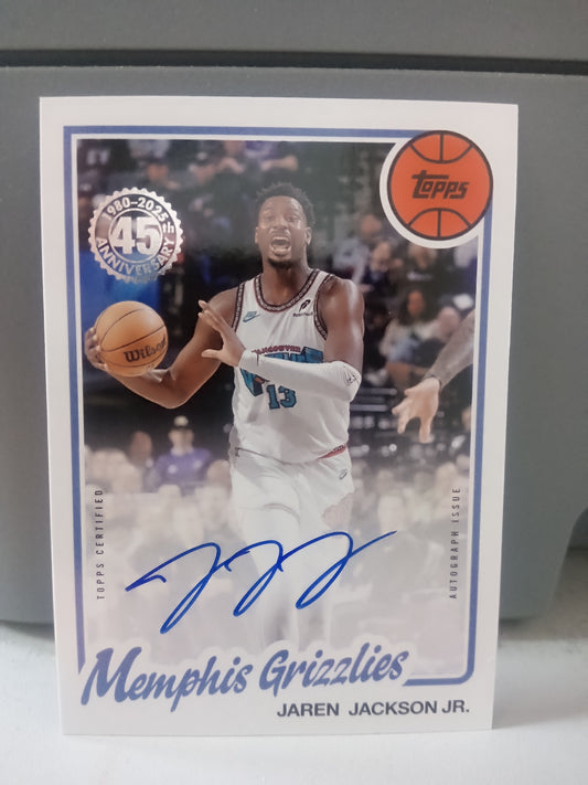 2025-26 Topps * Jaren Jackson Jr * 45th Anniversary Auto #80B2-JJJ