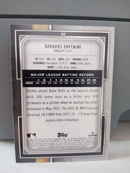 2023 Topps Museum Collection * Shohei Ohtani * #49/50 Ruby #42