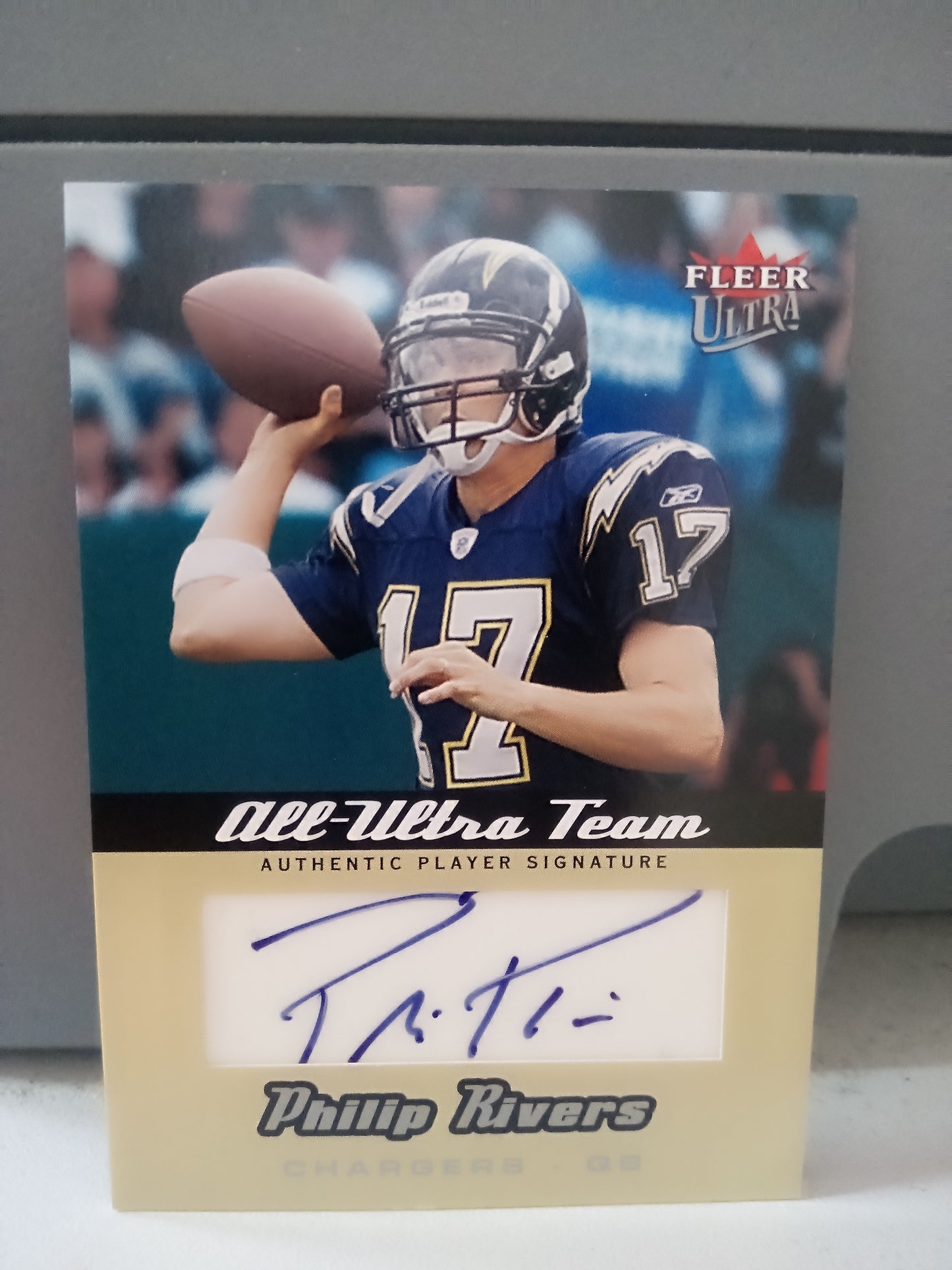 2005 Fleer Ultra * Philip Rivers * #24/25 All-Ultra Team Auto #AUA-PR