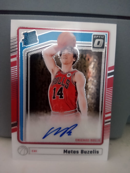 2024-25 Donruss Optic * Matas Buzelis * Rated Rookie Auto #306