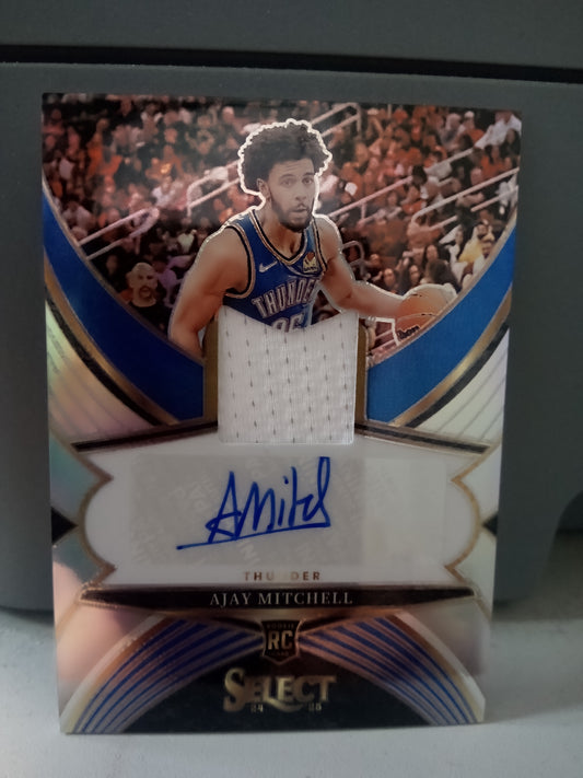 2024-25 Panini Select * Ajay Mitchell * #143/199 RC Jersey Auto #RJA-AJY