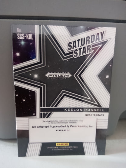 2025 Prizm Draft Picks * Keelon Russell * Saturday Stars Auto Silver #SSS-KRL