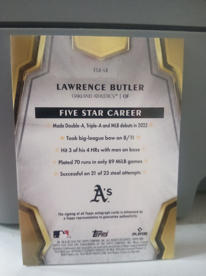 2024 Topps Five Star * Lawrence Butler * RC Auto #FSA-LB