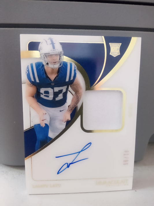 2024 Panini Immaculate * Laiatu Latu * #41/99 RPA #129