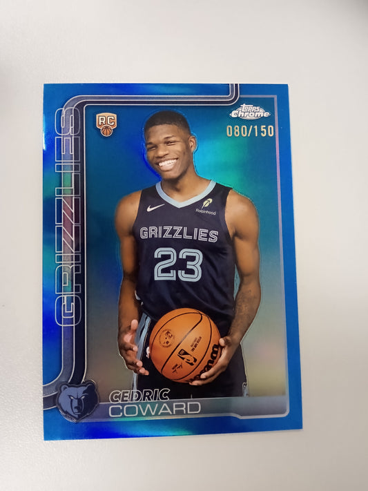 2025-26 Topps Chrome * Cedric Coward * #080/150 Blie RC #261